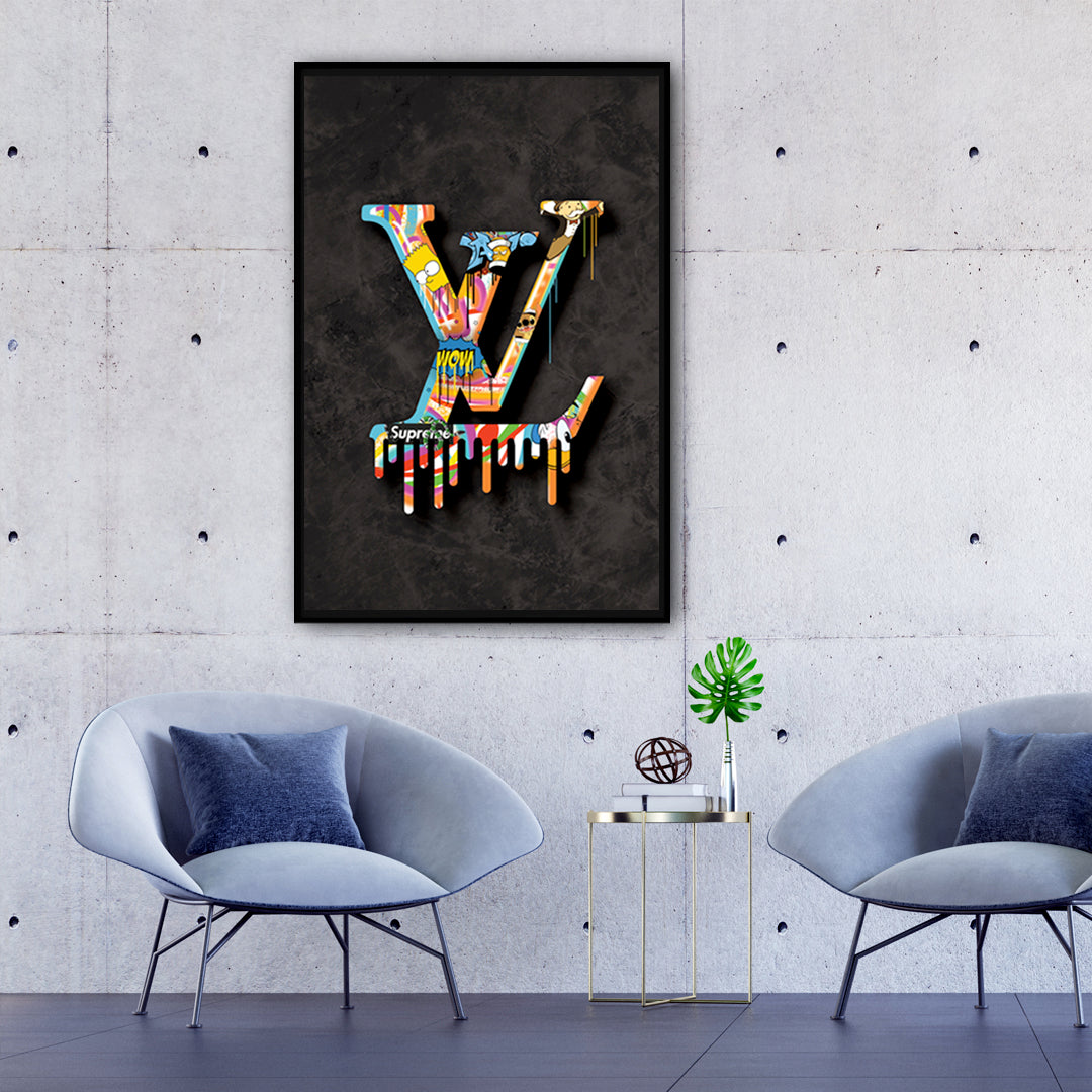Wall Decor, Chanel X Louis Vuitton Painting