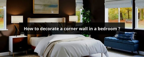 how to decorate a corner wall in bedroom