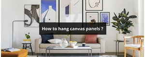 How to hang canvas panels ?
