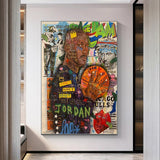 michael jordan canvas art