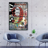 abstract industrial wall art