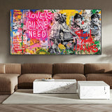 love is all you need wall art 