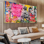 all you need is love wall art