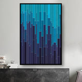 Navy Blue and Teal Wall Art