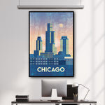 chicago canvas wall art