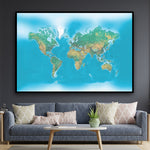 Canvas World Map Wall Art