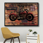 vintage indian motorcycle wall art