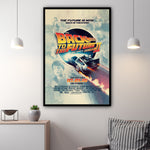 back to the future canvas wall art