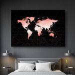 amazing world map canvas wall art