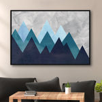Grey and Navy Blue Wall Art