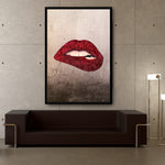 Red Lips Wall Art
