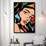 Wonder Woman Pop Art Canvas