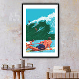 vintage town and country surf designs wall art