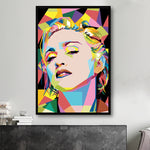 Madonna Canvas Framed Pop Art