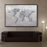 map of the world metal wall art