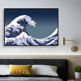 large navy blue canvas pictures
