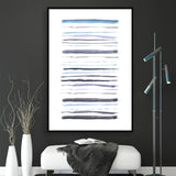 Navy Blue and Grey Wall Art