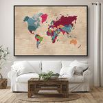 Wall Art of World Map
