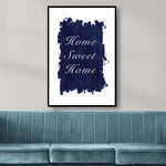 navy blue wall canvas