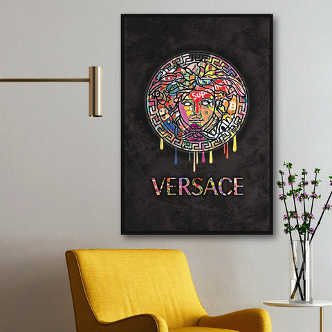 Versace Logo Canvas Art