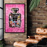 Pink Pop Art Canvas Chanel