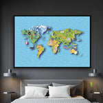 world map wall art decals kids