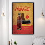 coca cola metal wall art