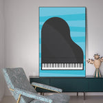 piano framed wall art