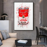 canvas wall art campbell soup
