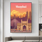 mumbai city wall art