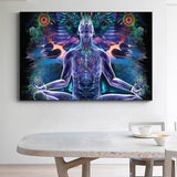 psychedelic abstract canvas art