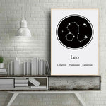 Leo Constellation Wall Art
