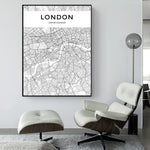 wall art london map
