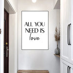 love is all you need wall art