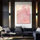 rose gold marble wall art