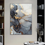 marble pour abstract wall art original art by u