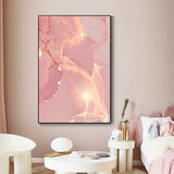 marble pink canvas wall art
