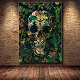 skull canvas wall art