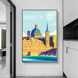 malta canvas wall art