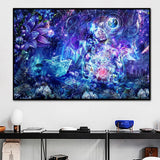psychedelic wall art canvas