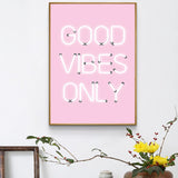 good vibes only canvas