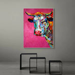 pop art cow painting