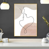 wall art couples in love