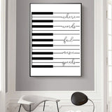 music wall art piano