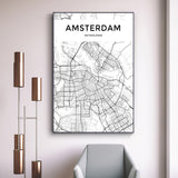 a map of amsterdam