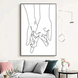 couples in love wall art