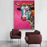 pop art cow painting for sale