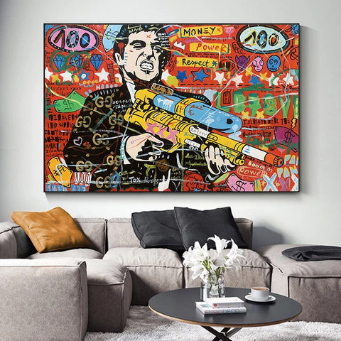 canvas scarface painting