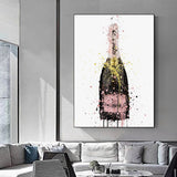 champagne colour wall art