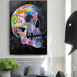 skull pop art